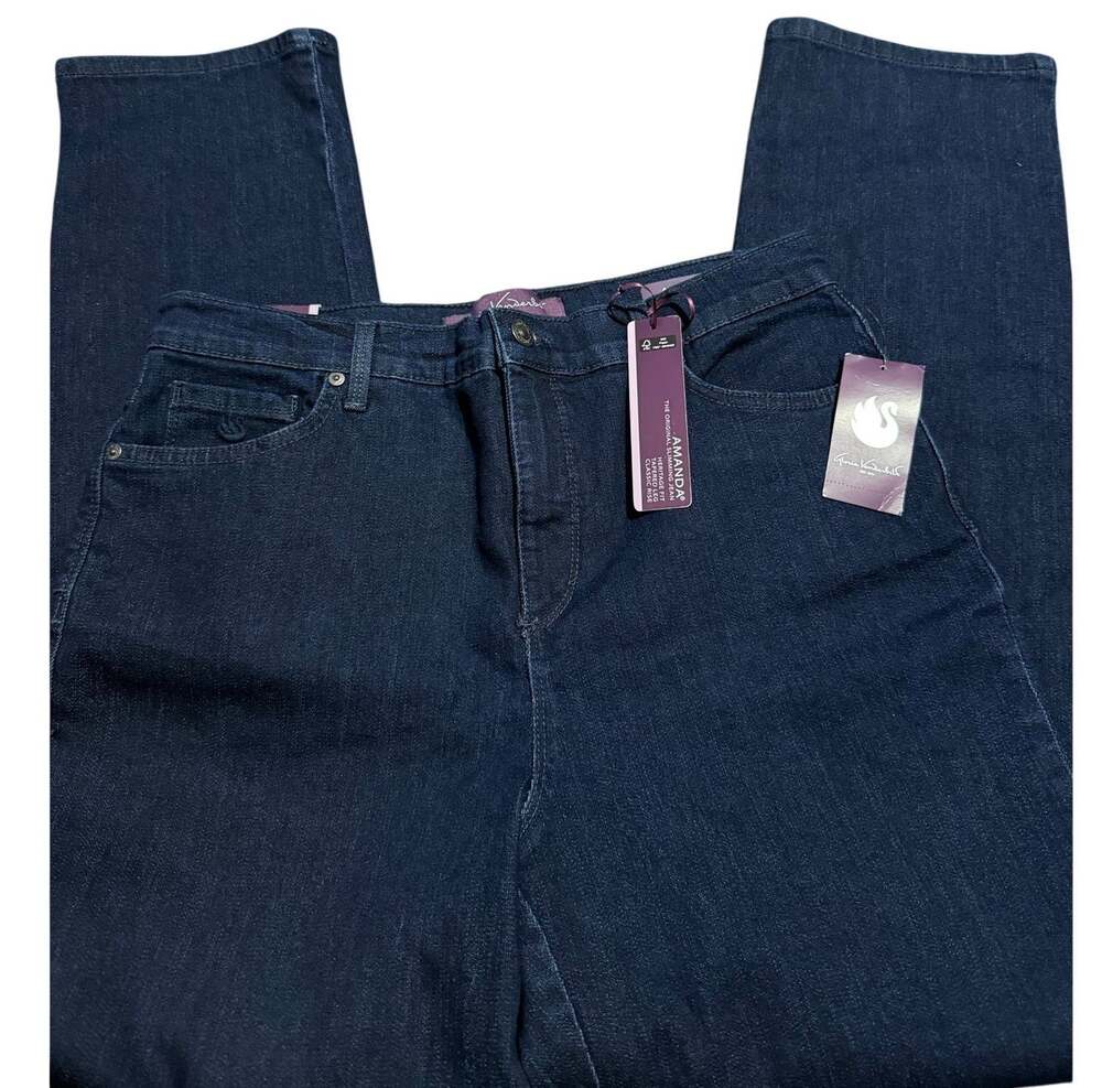 Gloria Vanderbilt Amanda Slimming Jeans, Heritage Fit Tapered, Size 12 Short NWT